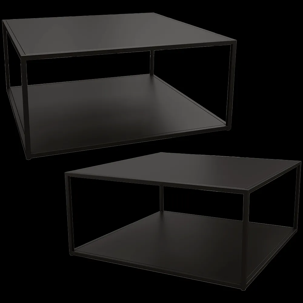Ansen  – Two-level coffee table square 1 3ds Max