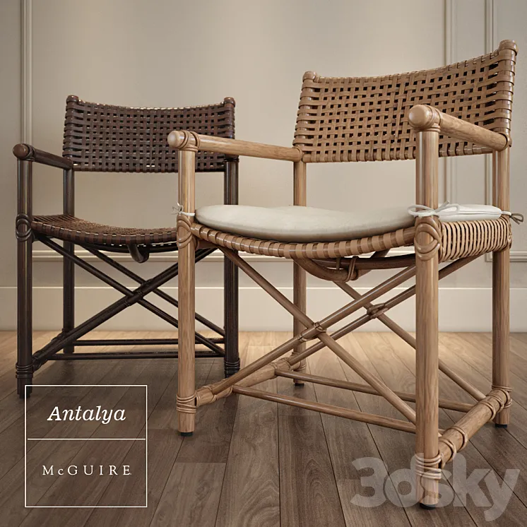 Antalya Arm Chair by McGuire 3DS Max