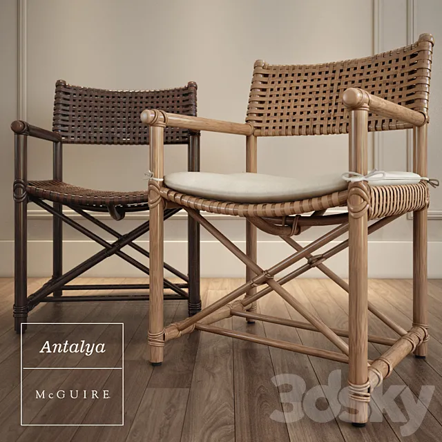 Antalya Arm Chair by McGuire 3DSMax File