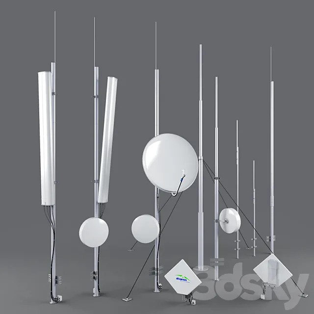 antennas 3DS Max Model