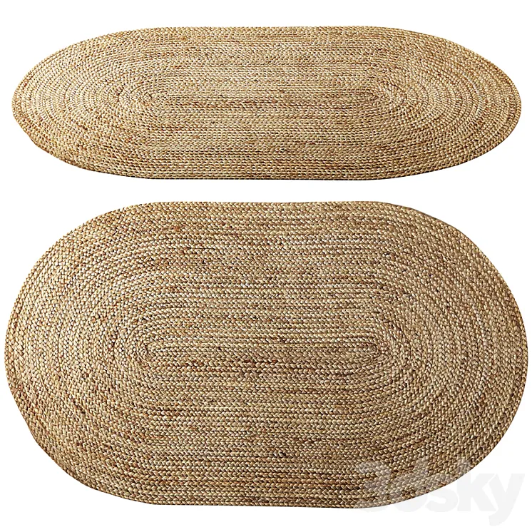 ANTHROPOLOGIE Lorne Oval Rug 3DS Max