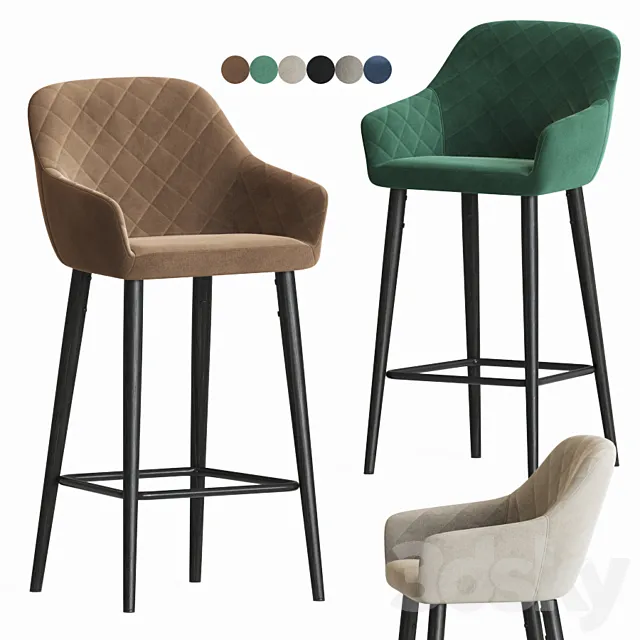 Antiba Bar Stool Onix Mebel 3DS Max Model