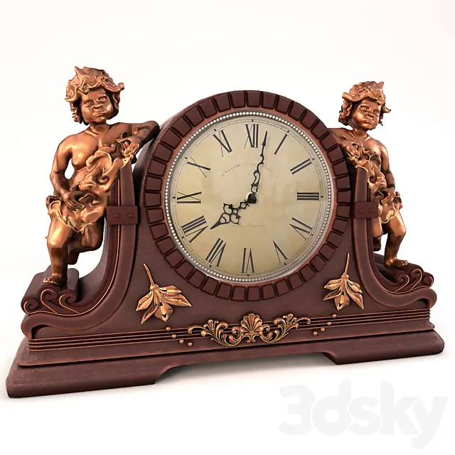 Antiquarian Table Clocks 3ds Max