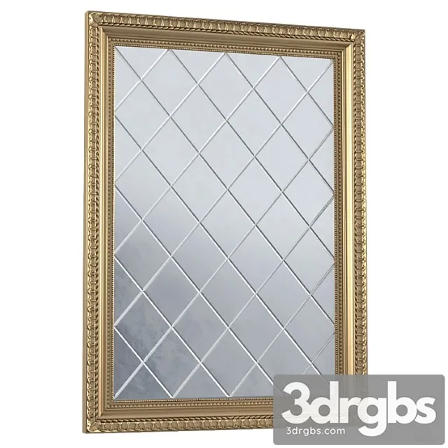 Antique beveled mirror in classic frame. beveled accent mirror