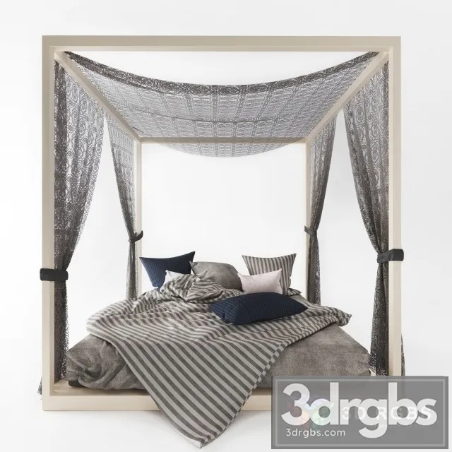 Antique Canopy Bed 3dsmax Download