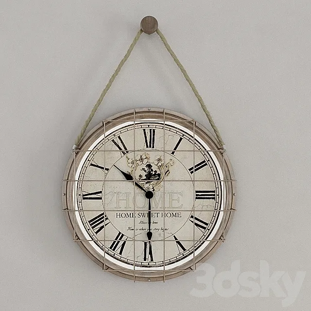 Antique Clock 3DS Max Model