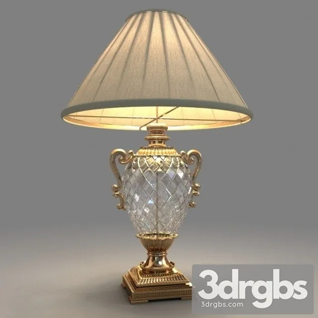 Antique Crystal Chandelier Brass Table Lamp 3dsmax Download