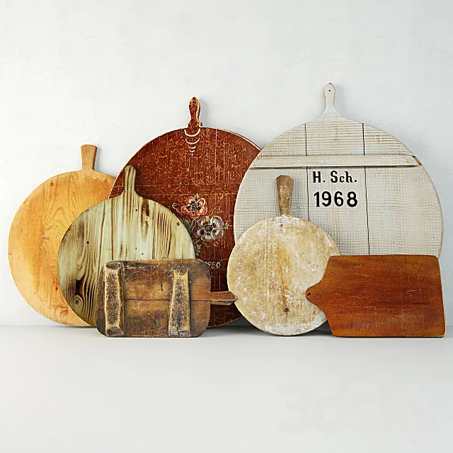 Antique Cutting Boards 3DSMax File