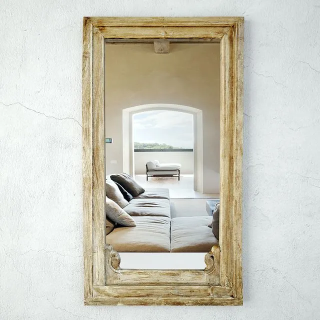 Antique Raja Window Mirror 3dsMax Model