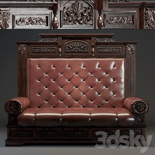 Antique sofa 19-20 century. 3DSMax File