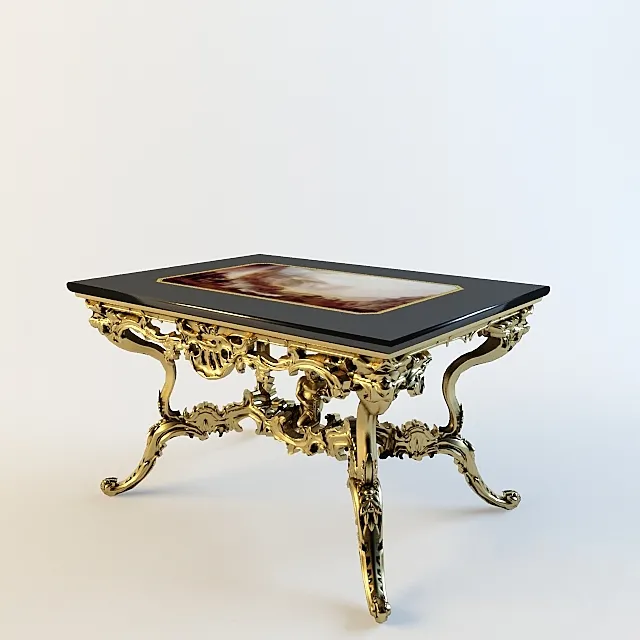 Antique table 3DS Max Model