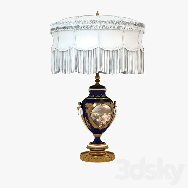 Antique Table Lamp 3ds Max