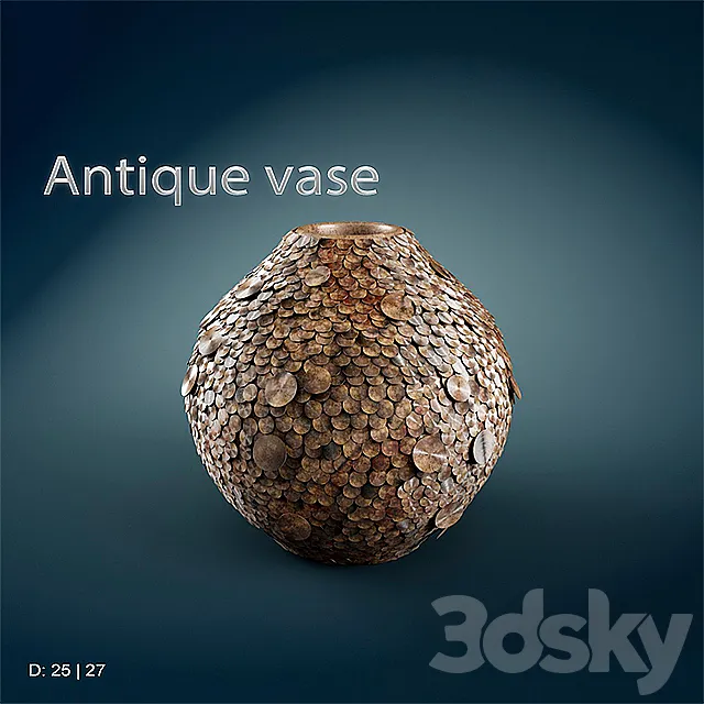 Antique vase 3ds Max