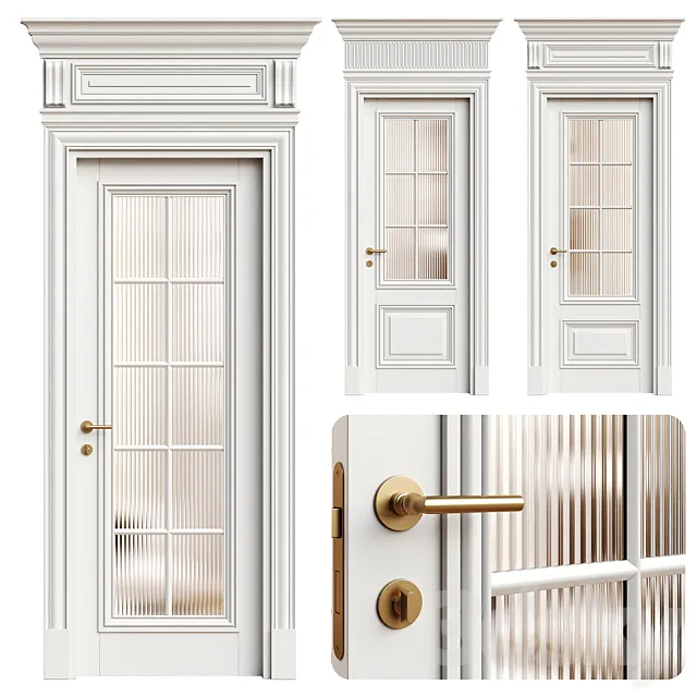 Antique volhovec door – interior door 234 3ds Max