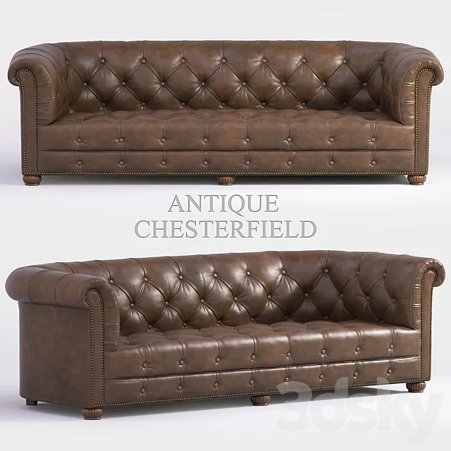 AntiqueChesterfield 3ds Max
