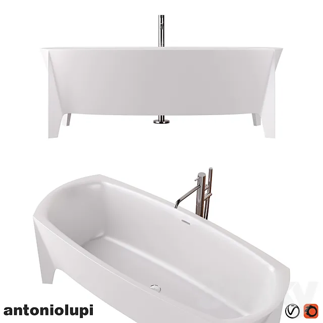 Antonio Lupi _ Edonia bath _ Ayati freestanding bath tap 3ds Max