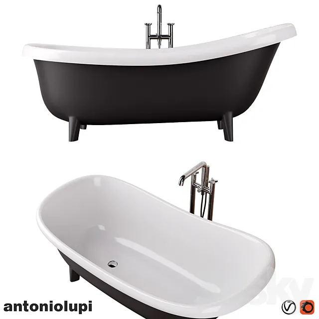 Antonio Lupi _ Suite bath _ Timbro freestanding bath tap 3DS Max Model