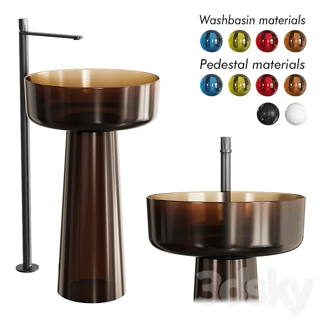 Antonio Lupi Design Album Freestanding Washbasin Set 1 3ds Max