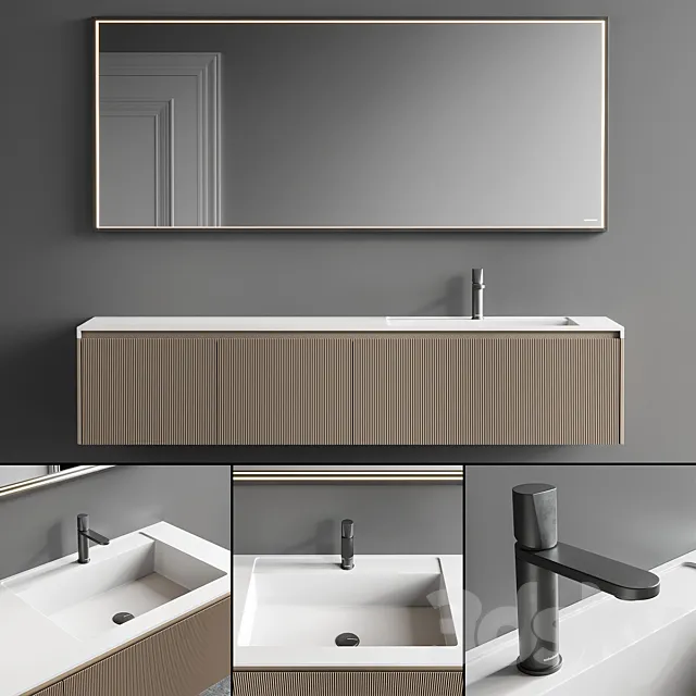 Antonio Lupi Design Binario 03 Vanity Unit Set 7 3dsMax Model