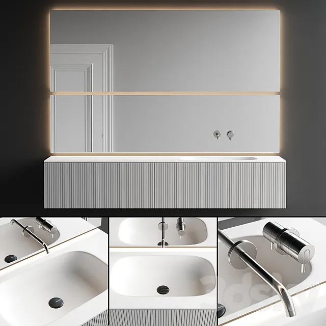 Antonio Lupi Design Binario 12 Vanity Unit Set 2 3DS Max Model