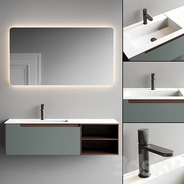 Antonio Lupi Design Orma Vanity Unit Set 3 3DS Max Model