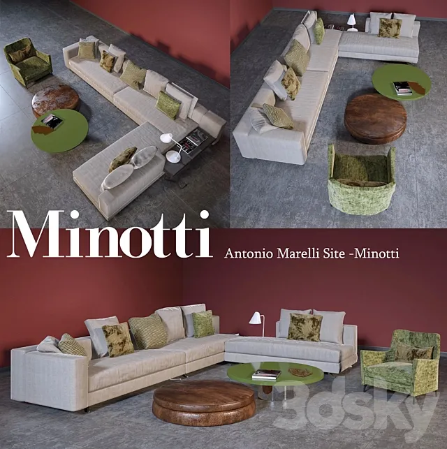 Antonio Marelli Site -Minotti 3DS Max Model