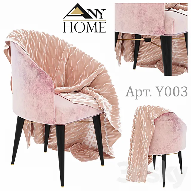 Any Home Chair Y003 3ds Max