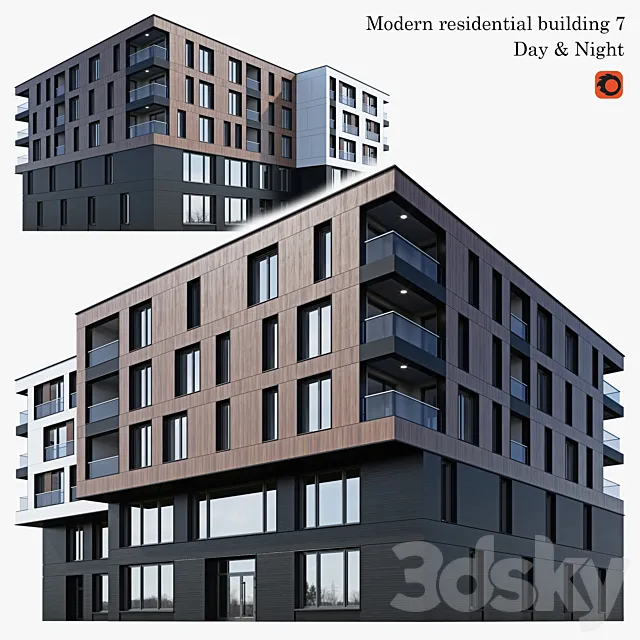 apartment building 7 3DSMax File
