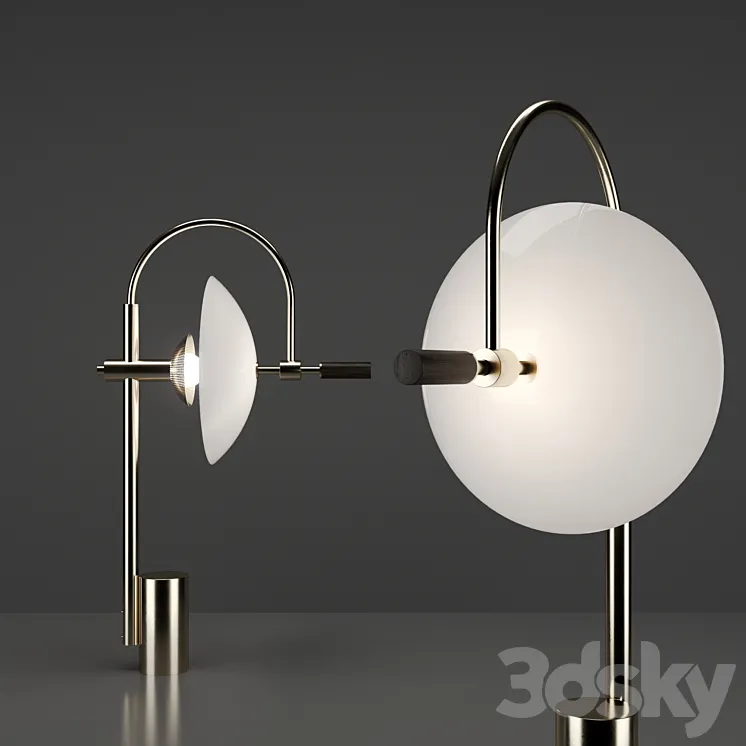 Aperture Table Lamp by Allied Maker 3DS Max