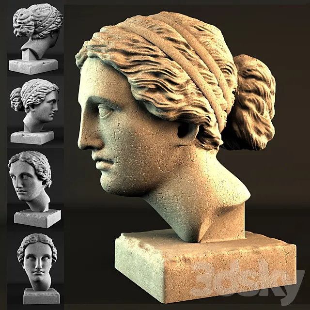 Aphrodite Head Sculpture 3DSMax File