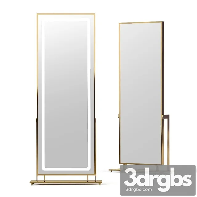 Apika Floor mirror Brass Frame LN002F 3dsmax Download
