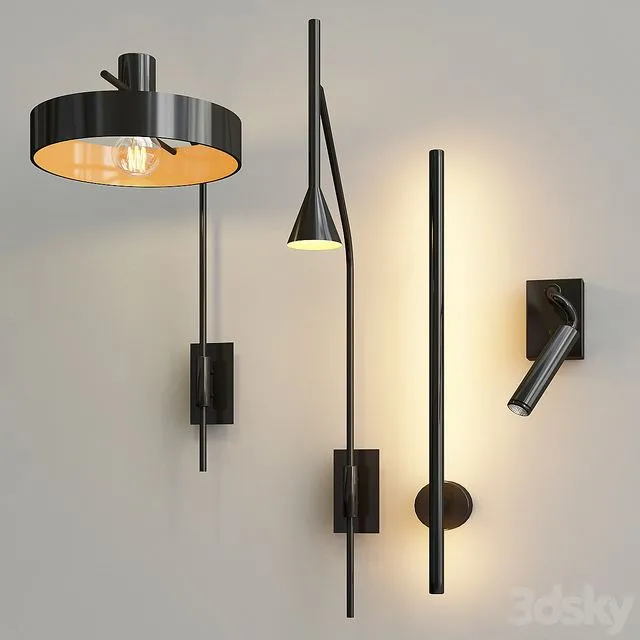 Aplique de pared collection 3dsMax Model