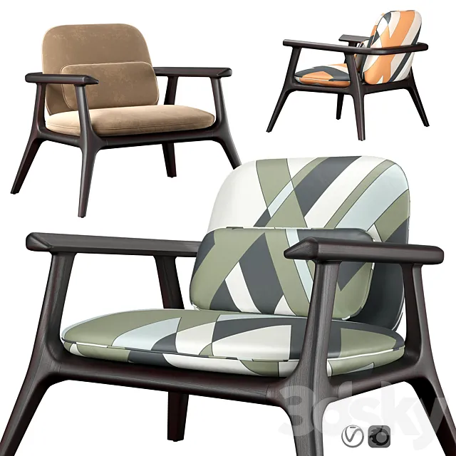 Aplomb armchair by Ivano Redaelli 3DSMax File