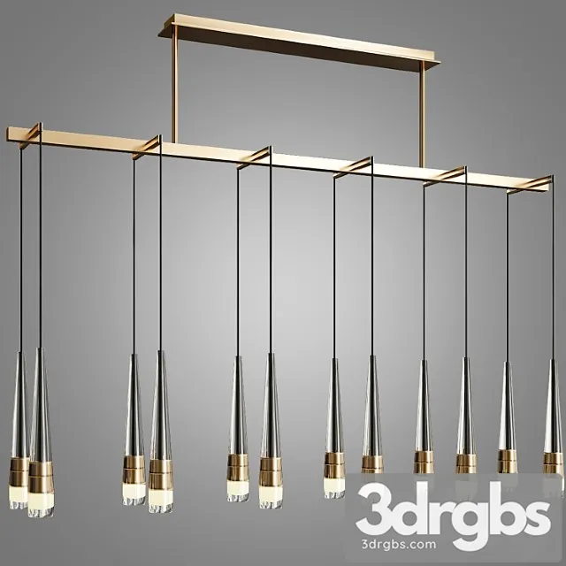 Apollinaire Linear Chandelier 2 3dsmax Download
