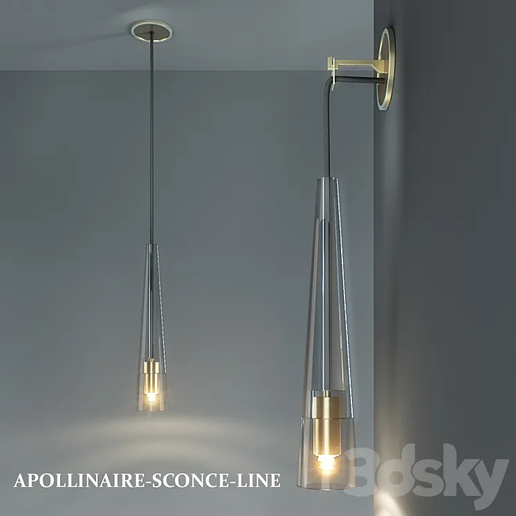 APOLLINAIRE sCONCE 3DS Max