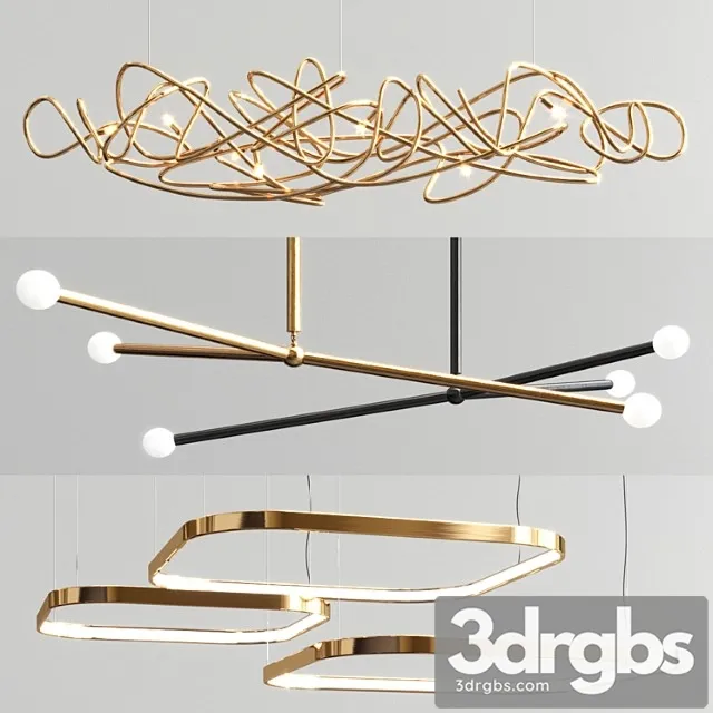 Apparatus doodle ring chandelier – 3 type