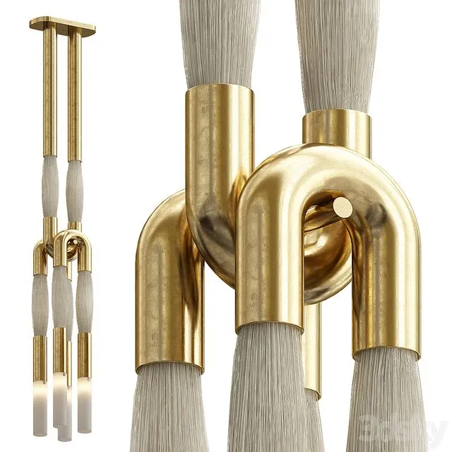 Apparatus Horsehair Pendant Light 3dsMax Model