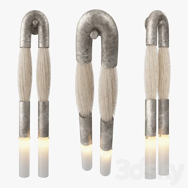 Apparatus studio – Horsehair sconce 3ds Max