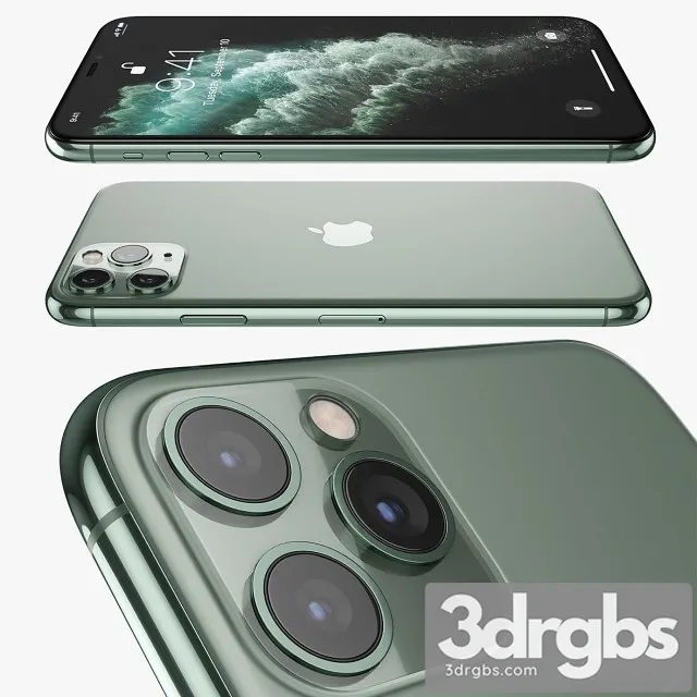 Apple Iphone 11 Pro Max Midnight Green 3dsmax Download