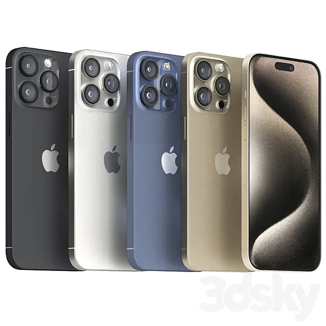 apple iphone 15 pro max 3DS Max Model