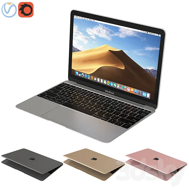 Apple MacBook 12-inch 3DSMax File