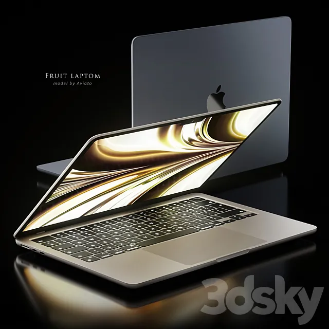 Apple MacBook Air 2022 3DS Max Model