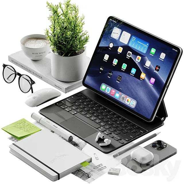 Apple Set 3DS Max Model