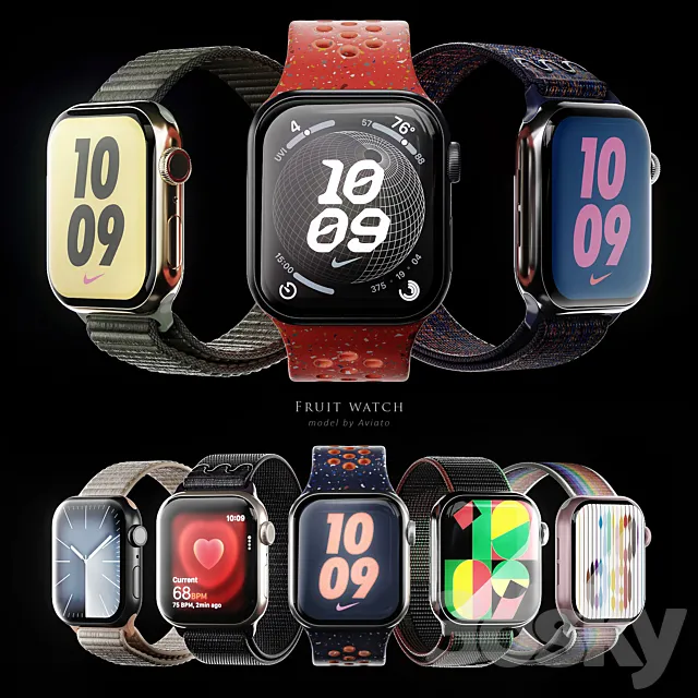 Apple Watch Series 9 3ds Max