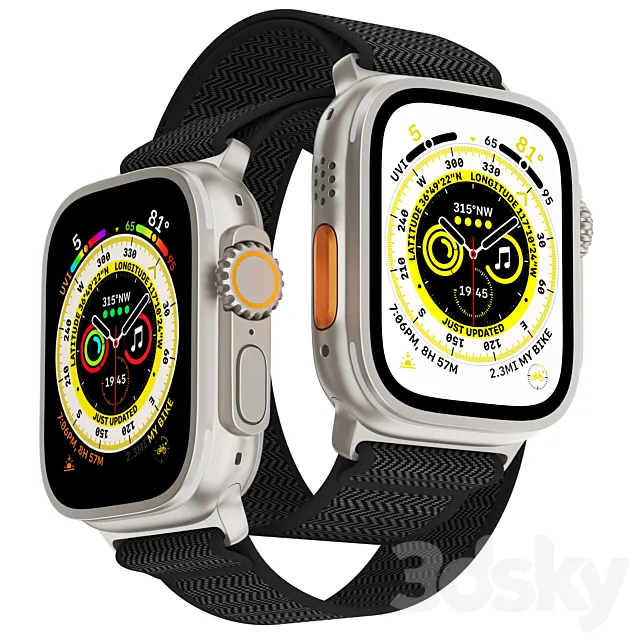 Apple Watch Ultra 3DS Max Model