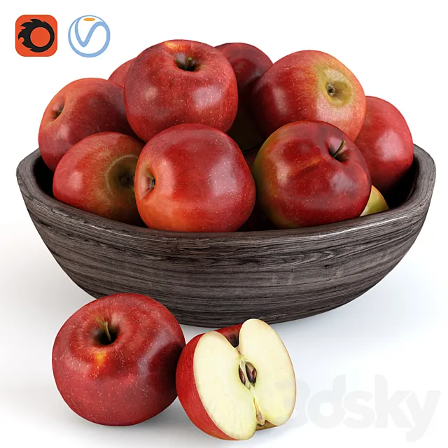 Apples (set-1) 3ds Max