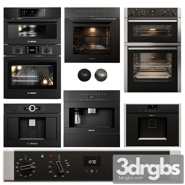 Appliance Collection Bosch Neff Miele 3dsmax Download