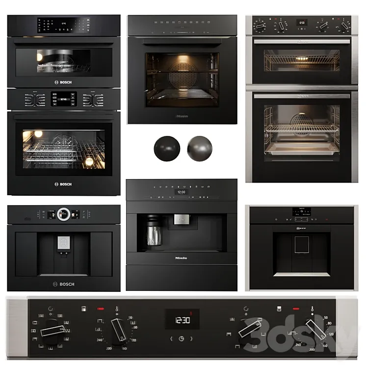 Appliance collection bosch neff miele 3DS Max Model