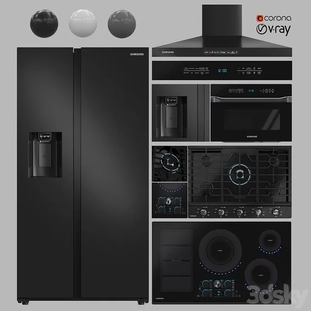 Appliance Collection SAMSUNG 3dsMax Model
