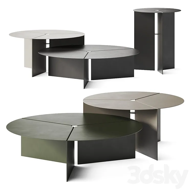 April Furniture Peace Coffee Tables 3DS Max